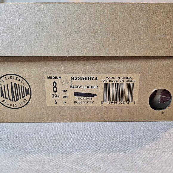 Palladium Women's Baggy Leather Canvas Hiking Boots - Size 8 - Picture 11 of 12